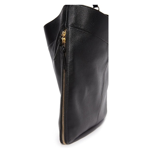 Tory Burch Ivy Leather Hobo - Black - Picture 4 of 8